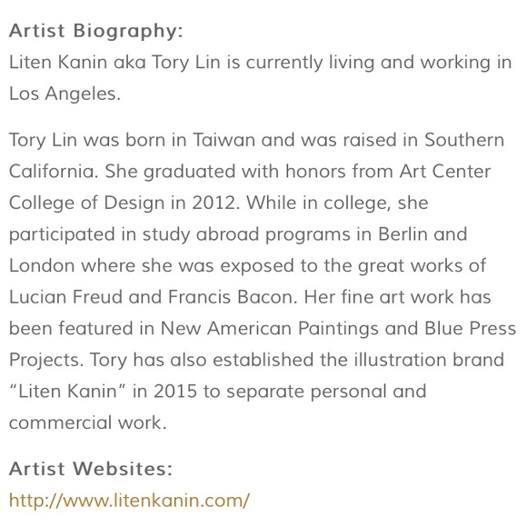 OOAK ART LITEN KANIN/TORI LIN Hidden & Seeker ACRYLIC ON WOOD ORIGINAL PAINTINGS - Picture 14 of 14